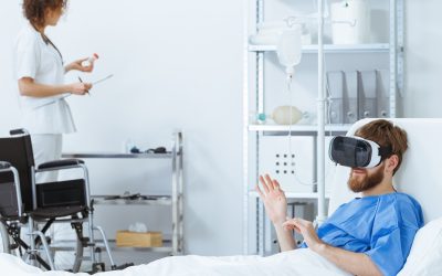 Disabled man in VR