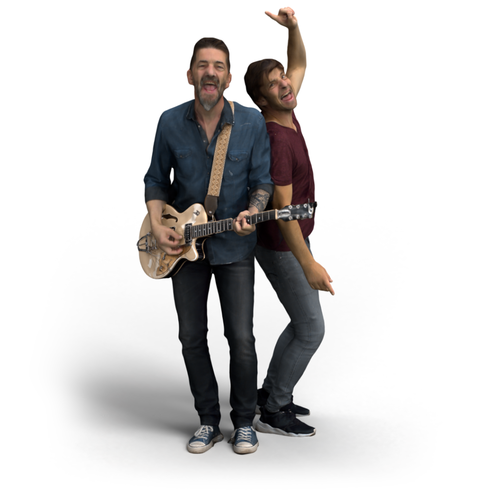 Belgium pop group performing their music in volumetric video