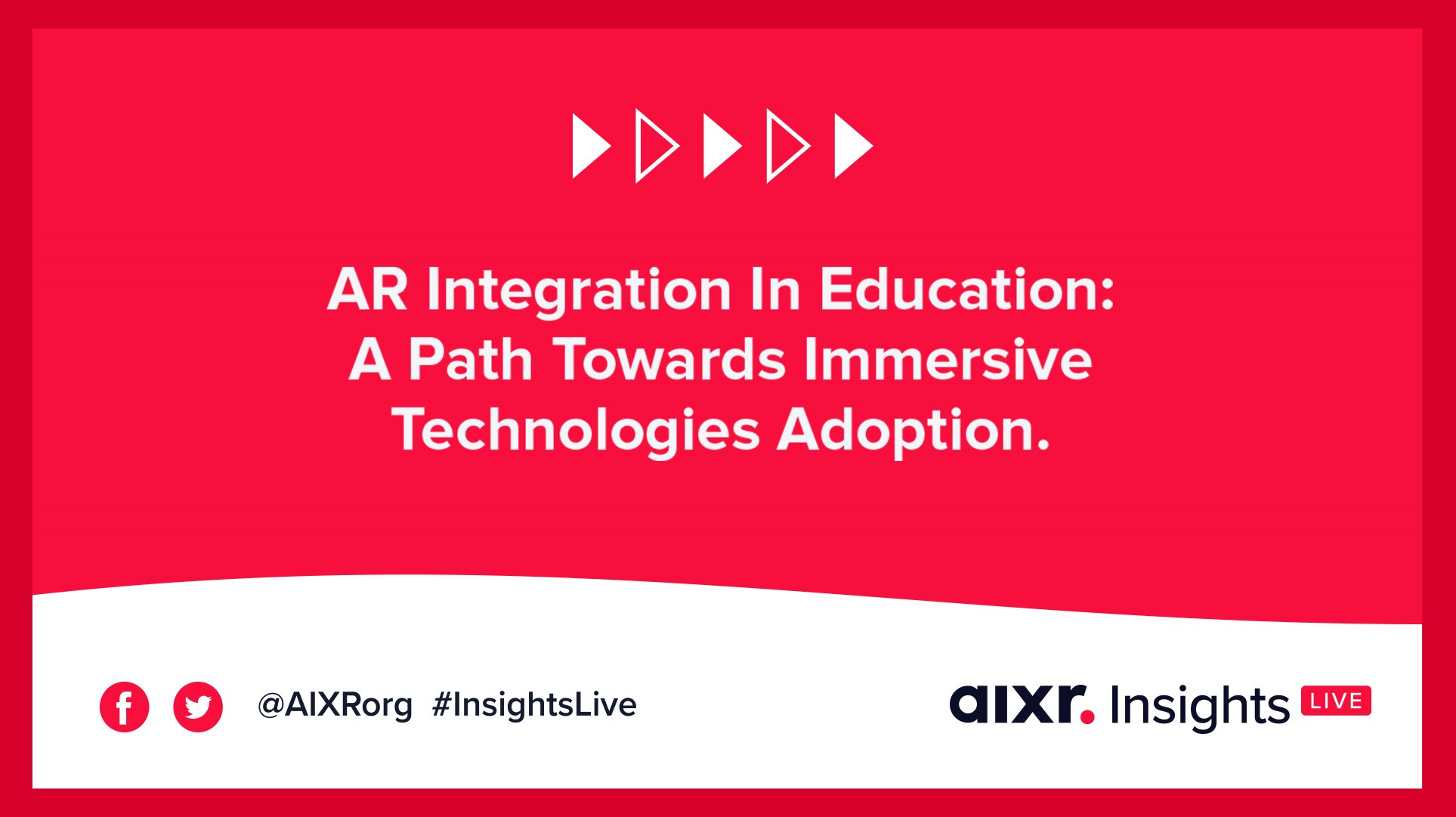 AR Integration in Education webinar banner