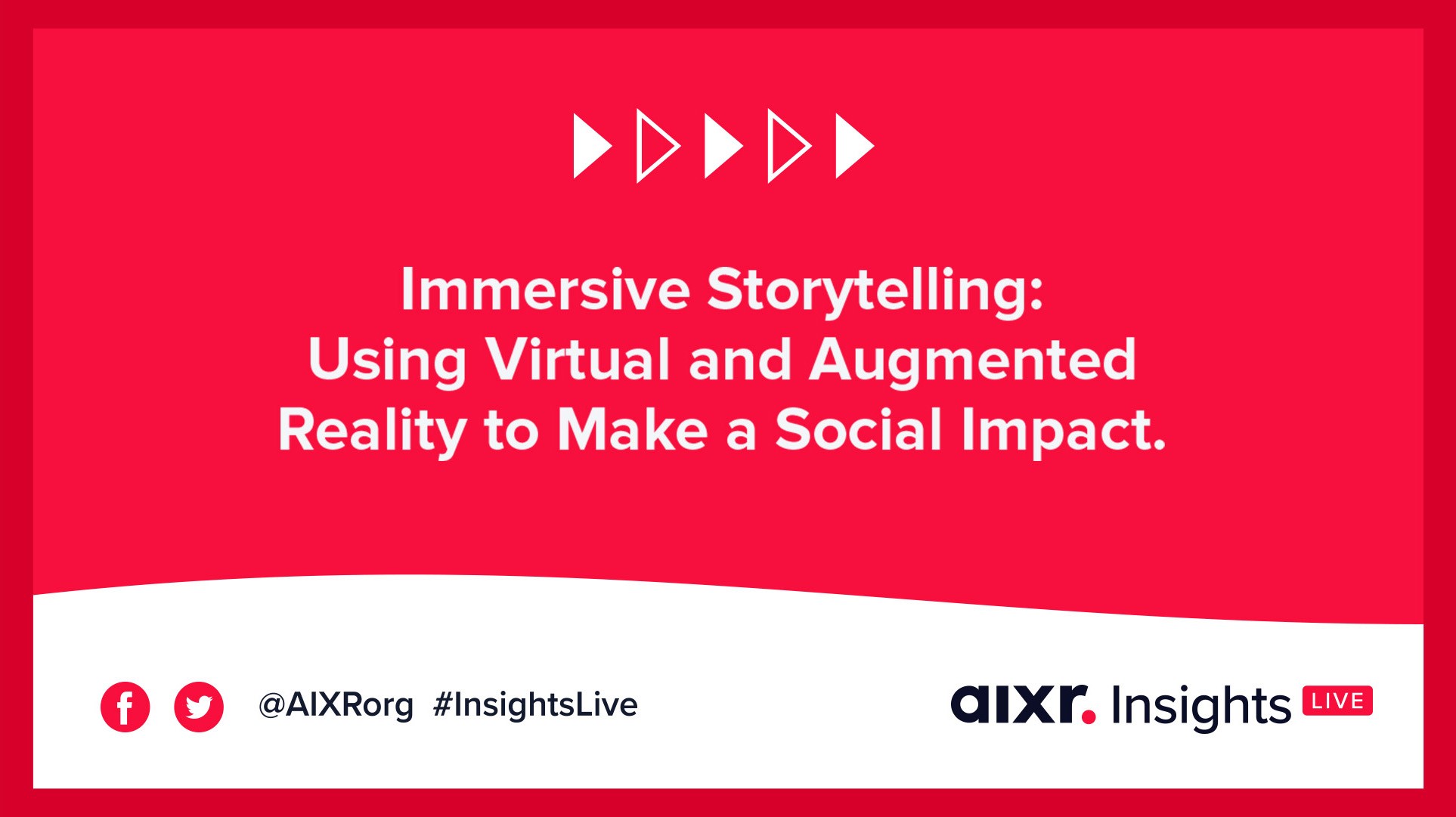 Immersive storytelling webinar bannner