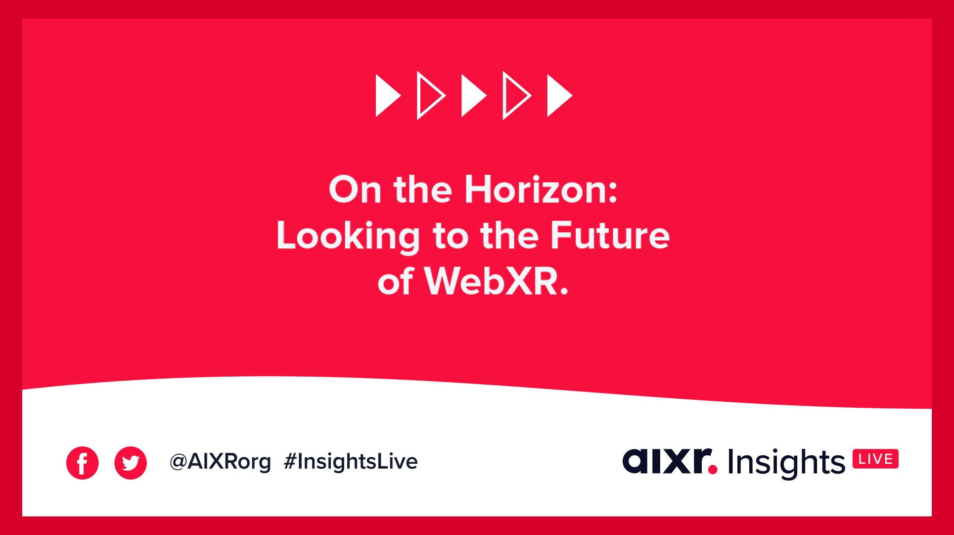 WebXR webinar banner
