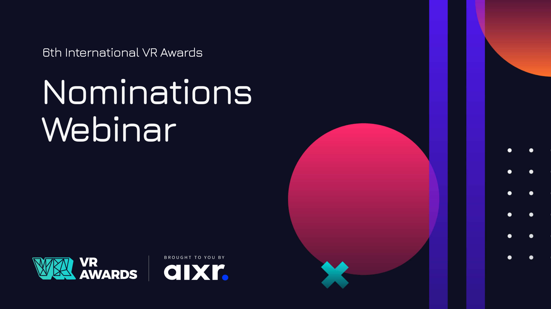 2022 VR Awards Nominations