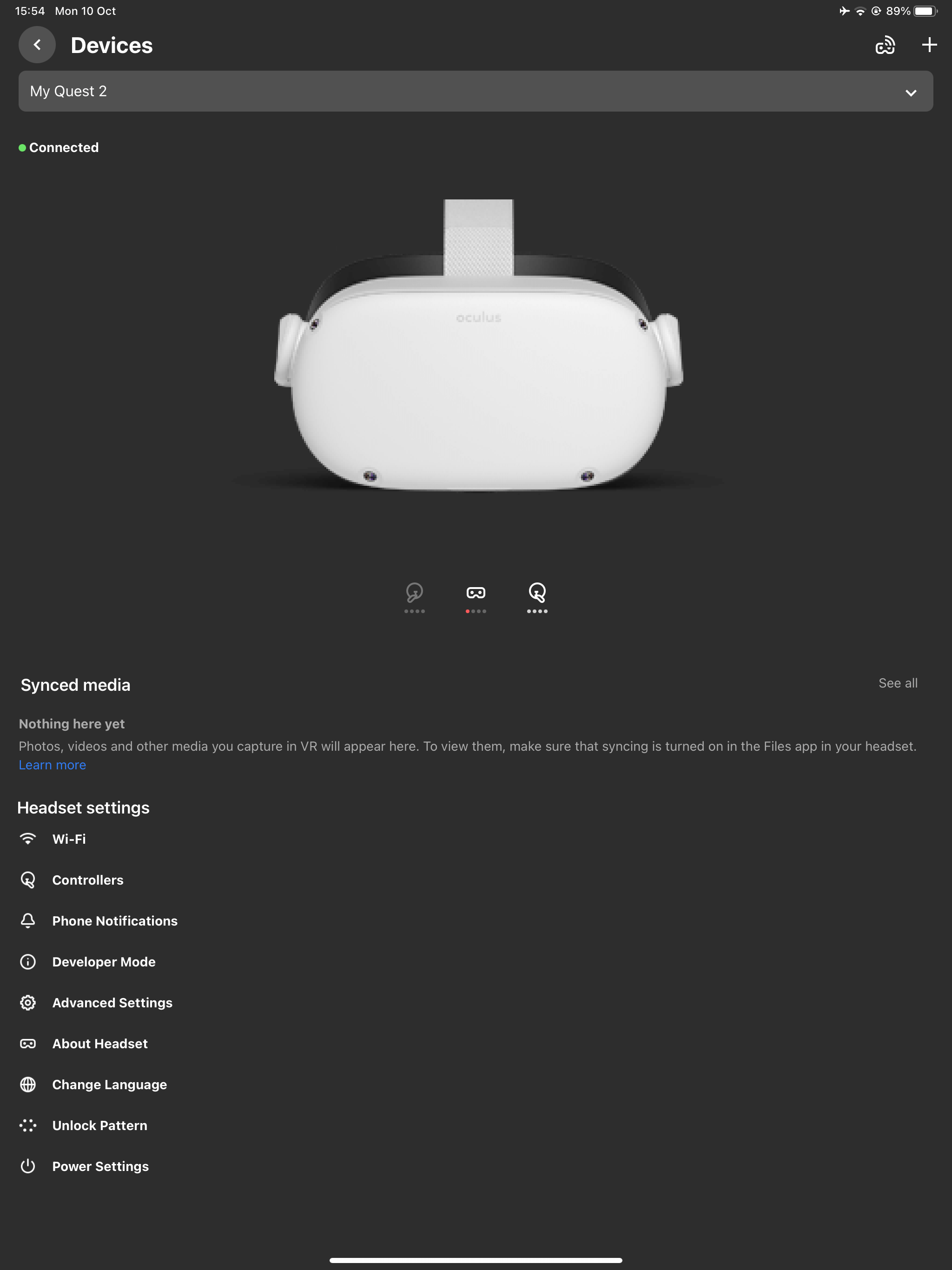 How to enable developer mode on Oculus Quest 2 - Select Dev mode